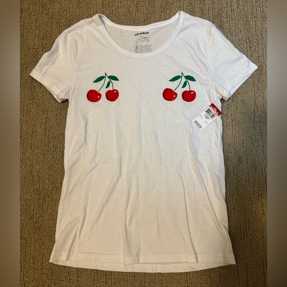 NWT | JOE BOXER Junior fit Pajama T-Shirt & Leggings - Cherry | size S - Picture 2 of 3